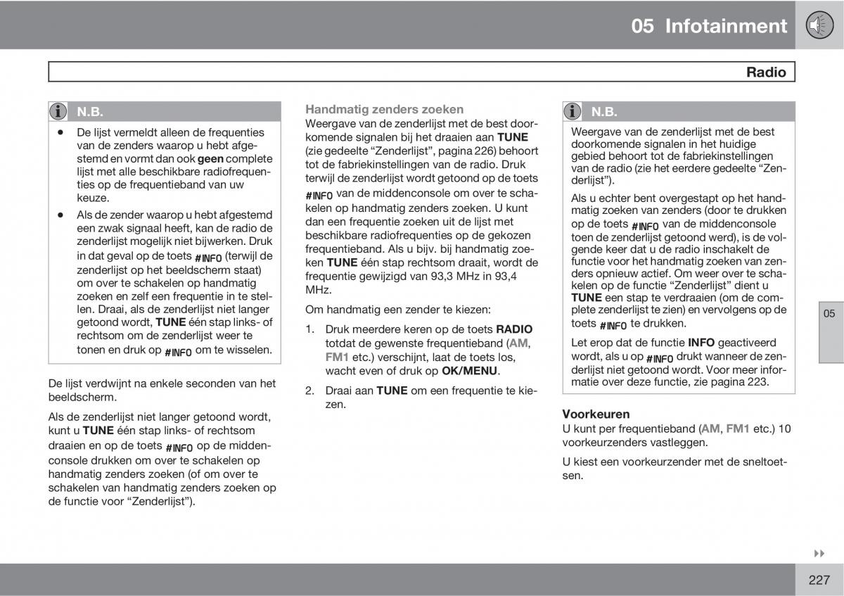 Volvo XC60 I 1 handleiding / page 227