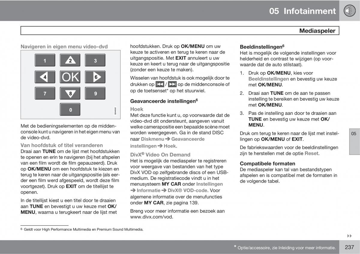 Volvo XC60 I 1 handleiding / page 237