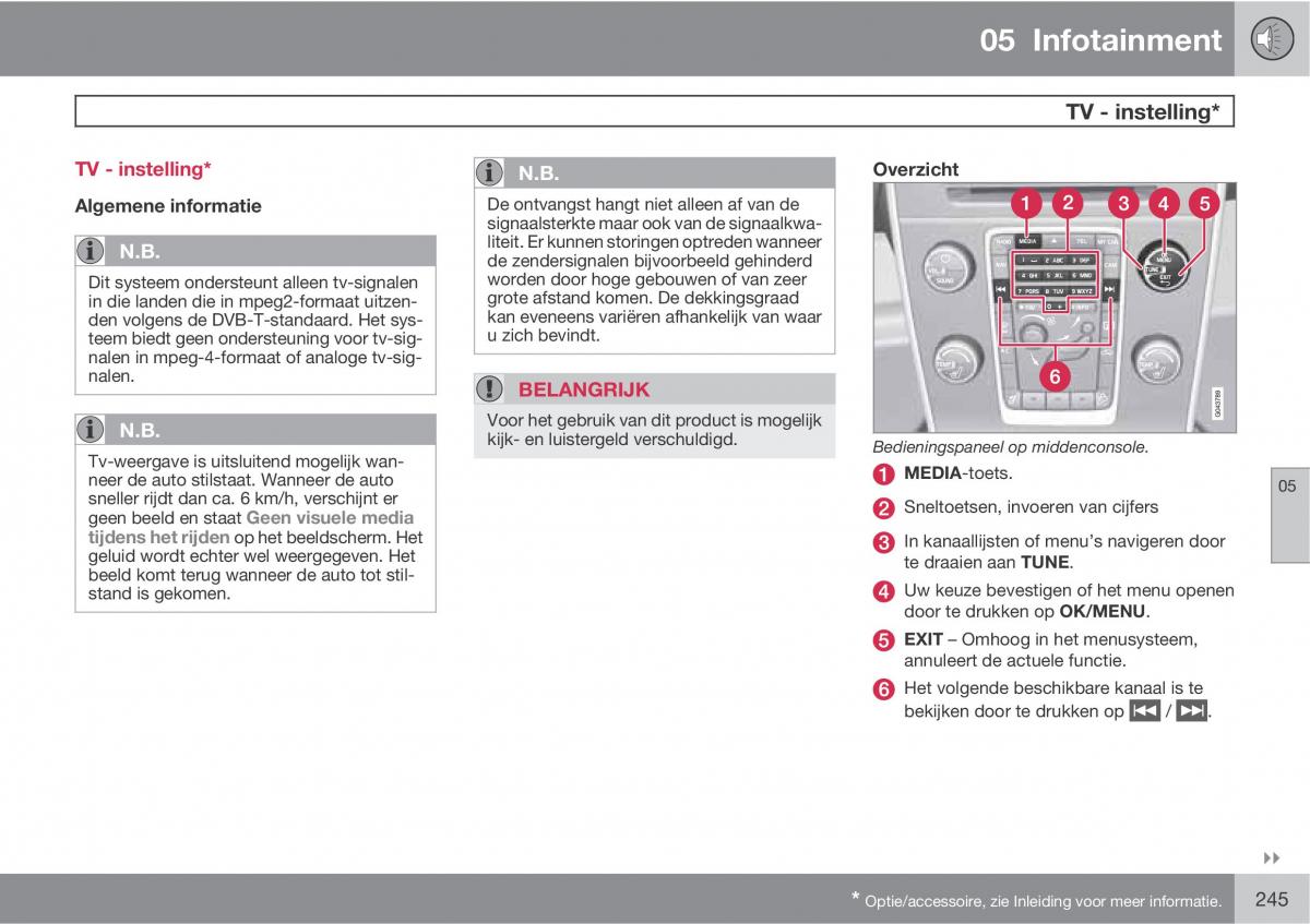 Volvo XC60 I 1 handleiding / page 245