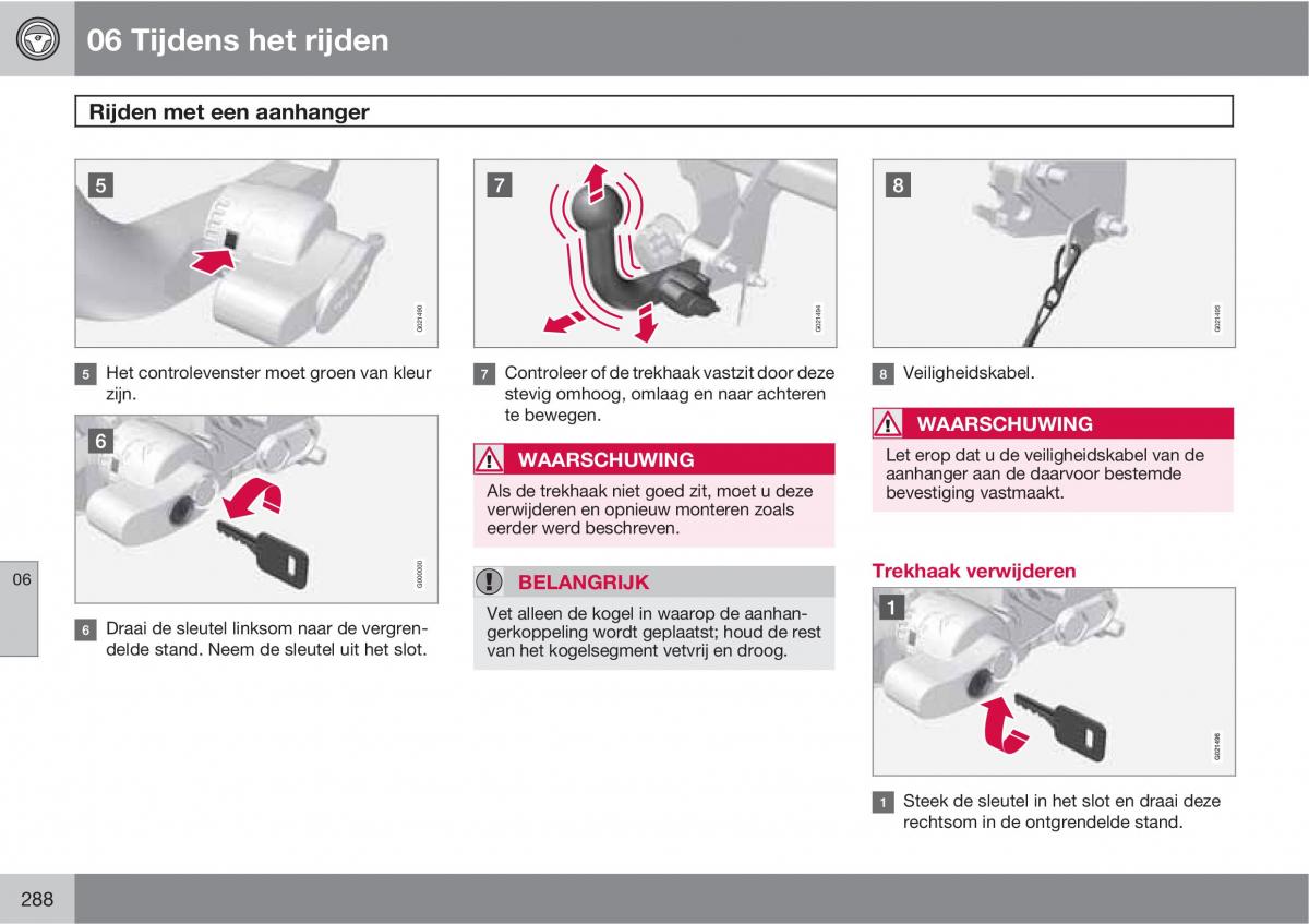 Volvo XC60 I 1 handleiding / page 288