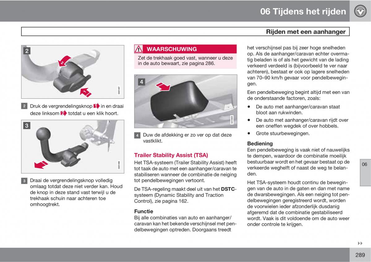 Volvo XC60 I 1 handleiding / page 289