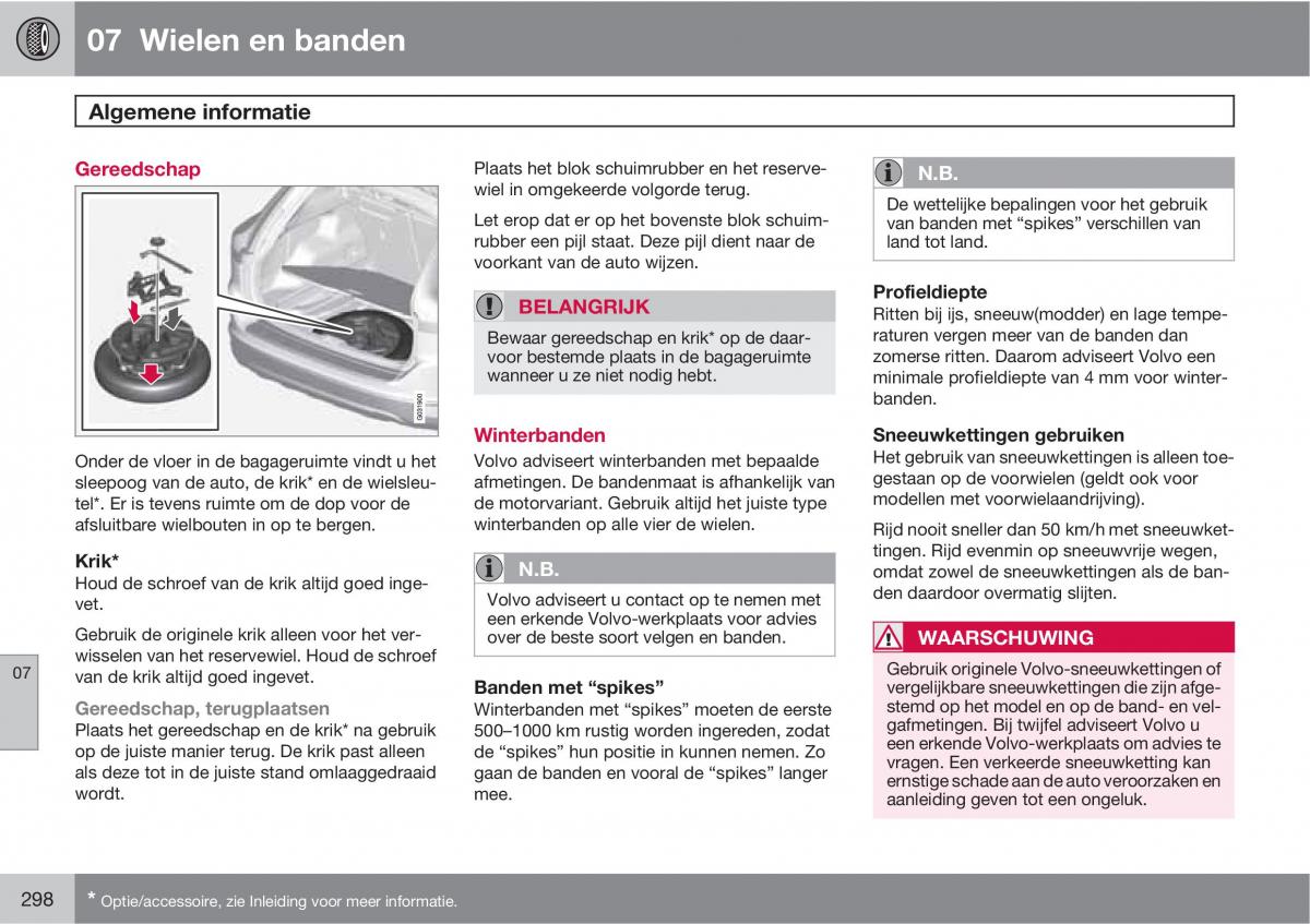 Volvo XC60 I 1 handleiding / page 298