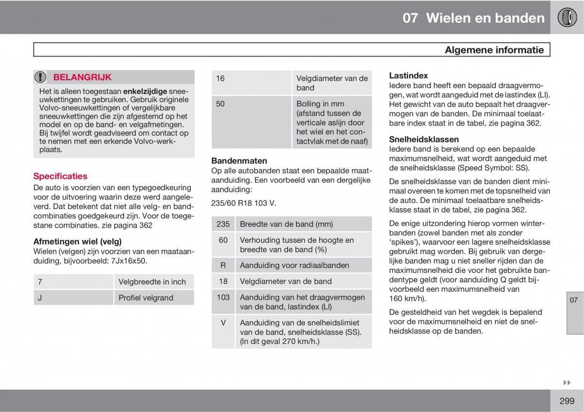 Volvo XC60 I 1 handleiding / page 299