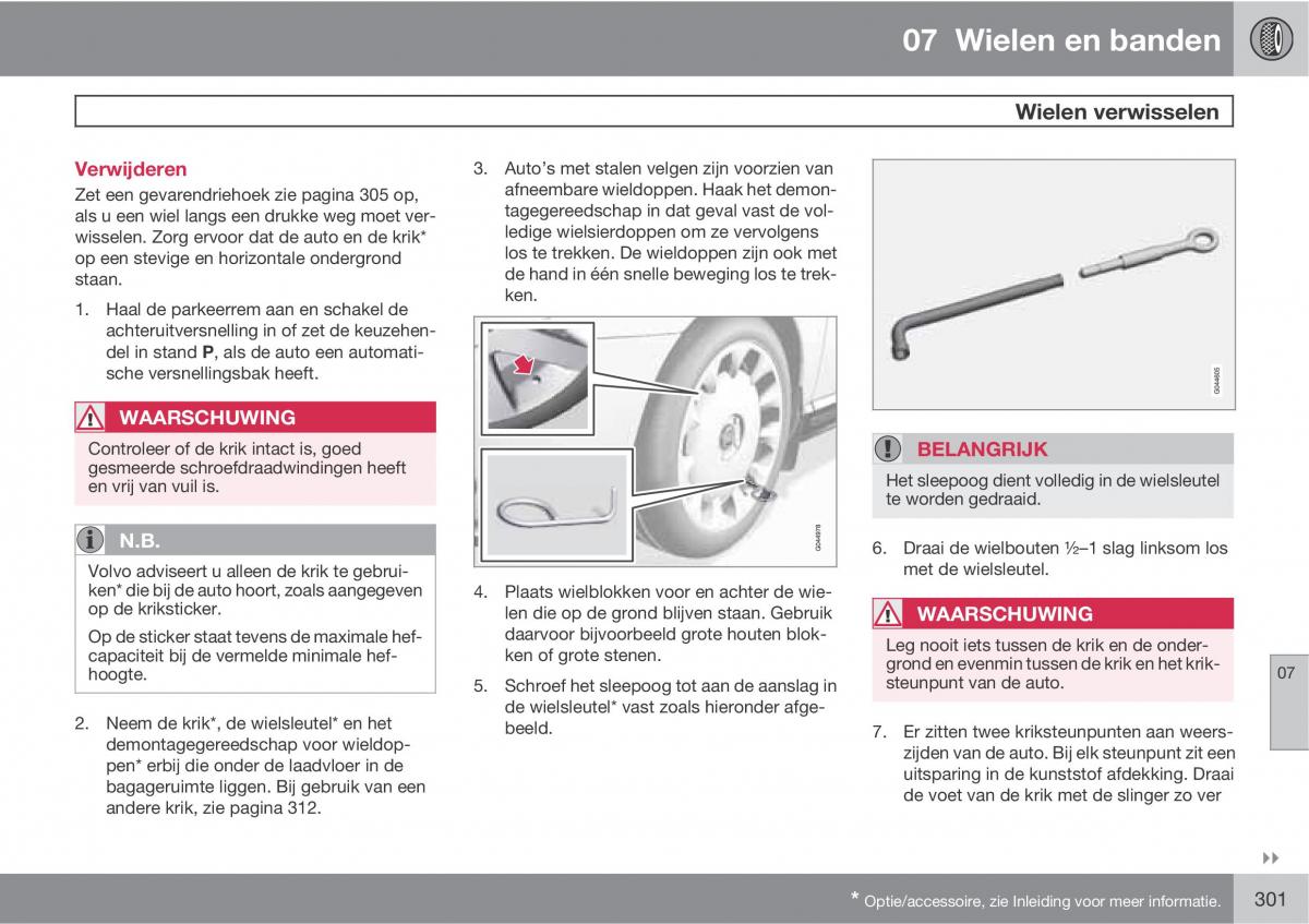 Volvo XC60 I 1 handleiding / page 301