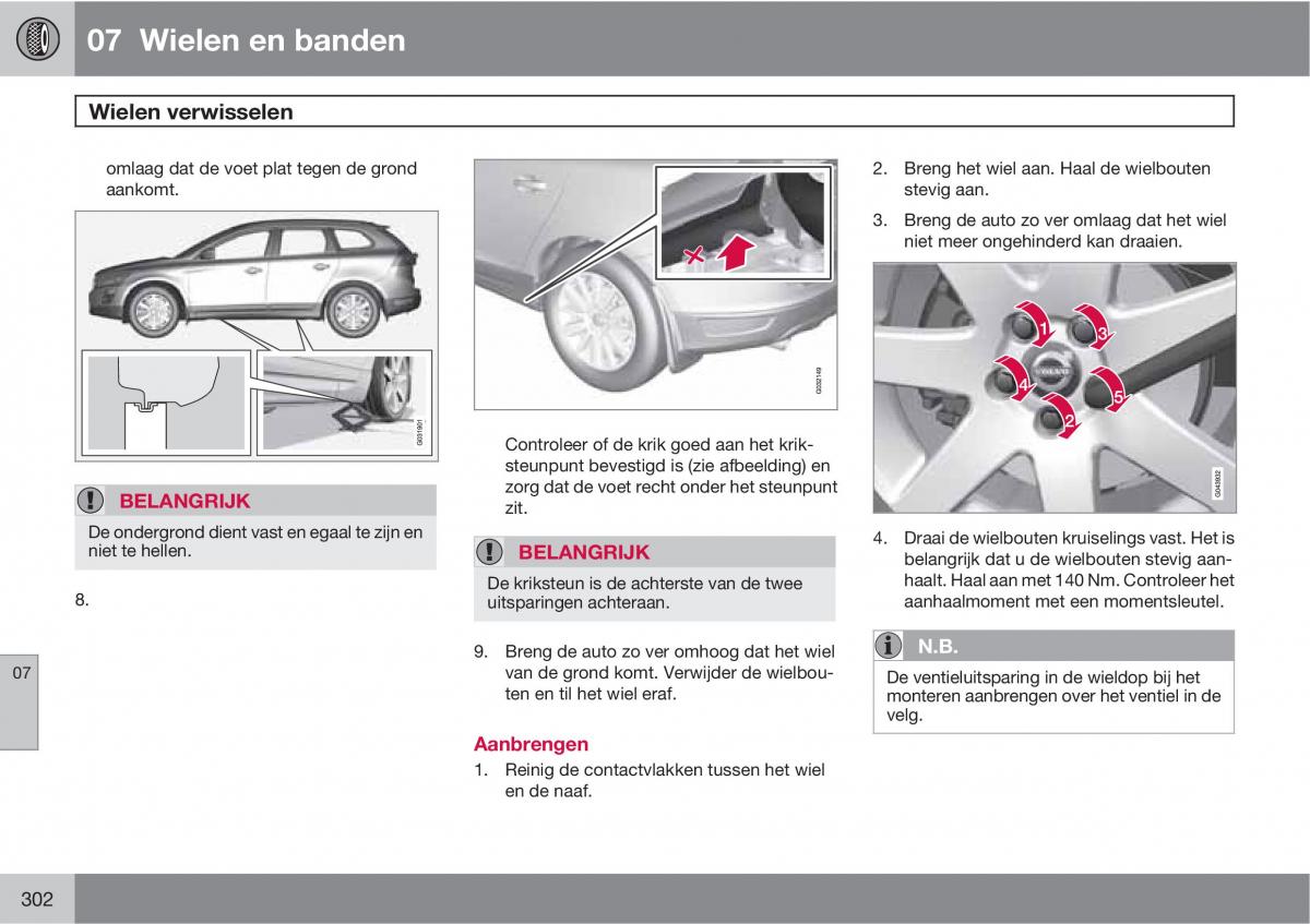 Volvo XC60 I 1 handleiding / page 302