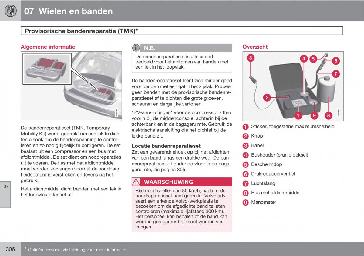 Volvo XC60 I 1 handleiding / page 306