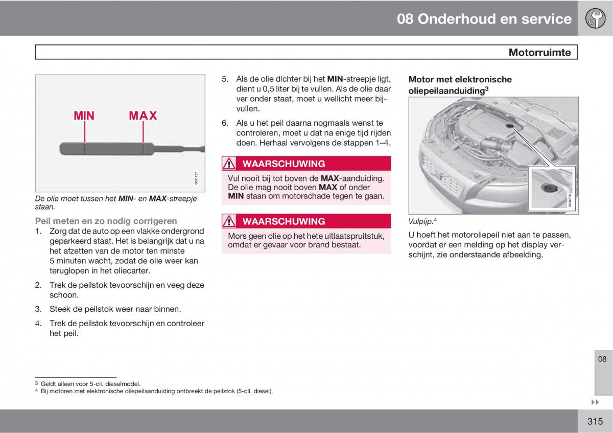 Volvo XC60 I 1 handleiding / page 315