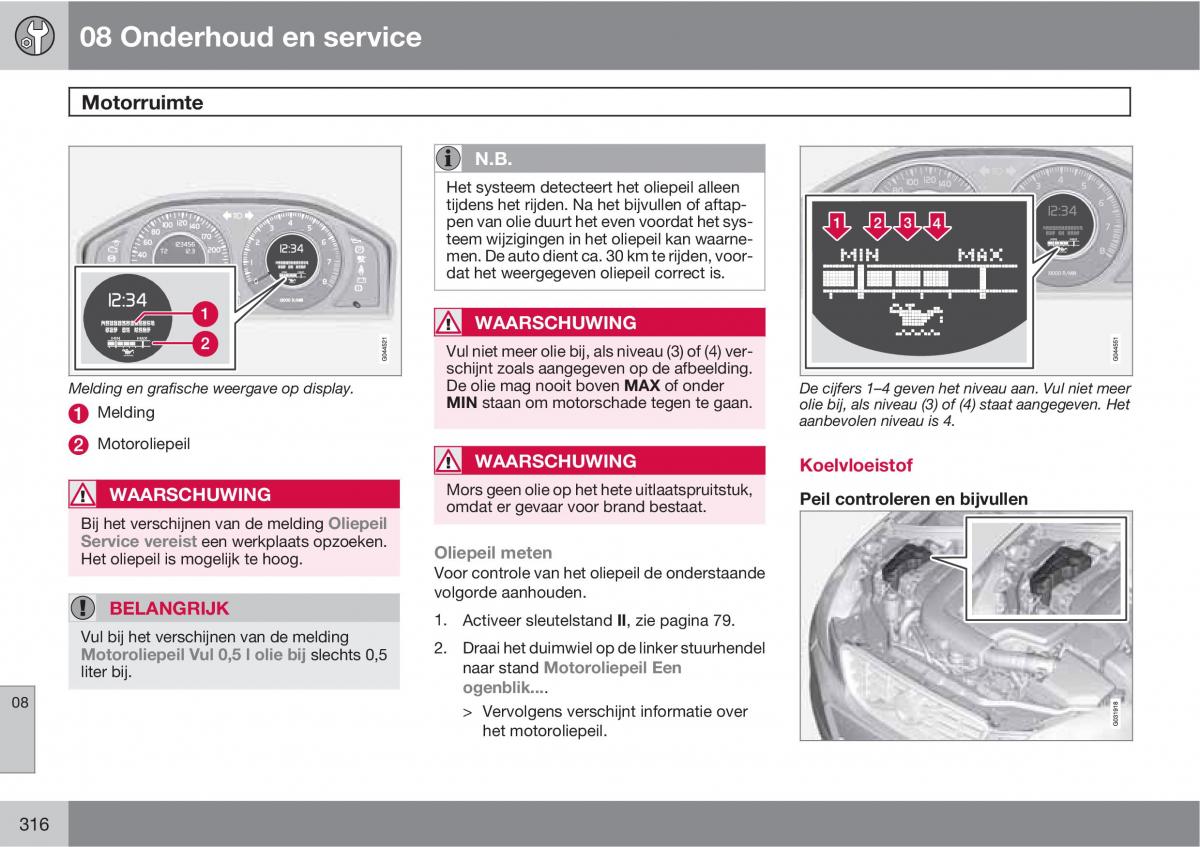 Volvo XC60 I 1 handleiding / page 316