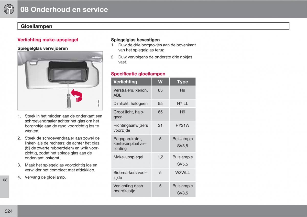 Volvo XC60 I 1 handleiding / page 324