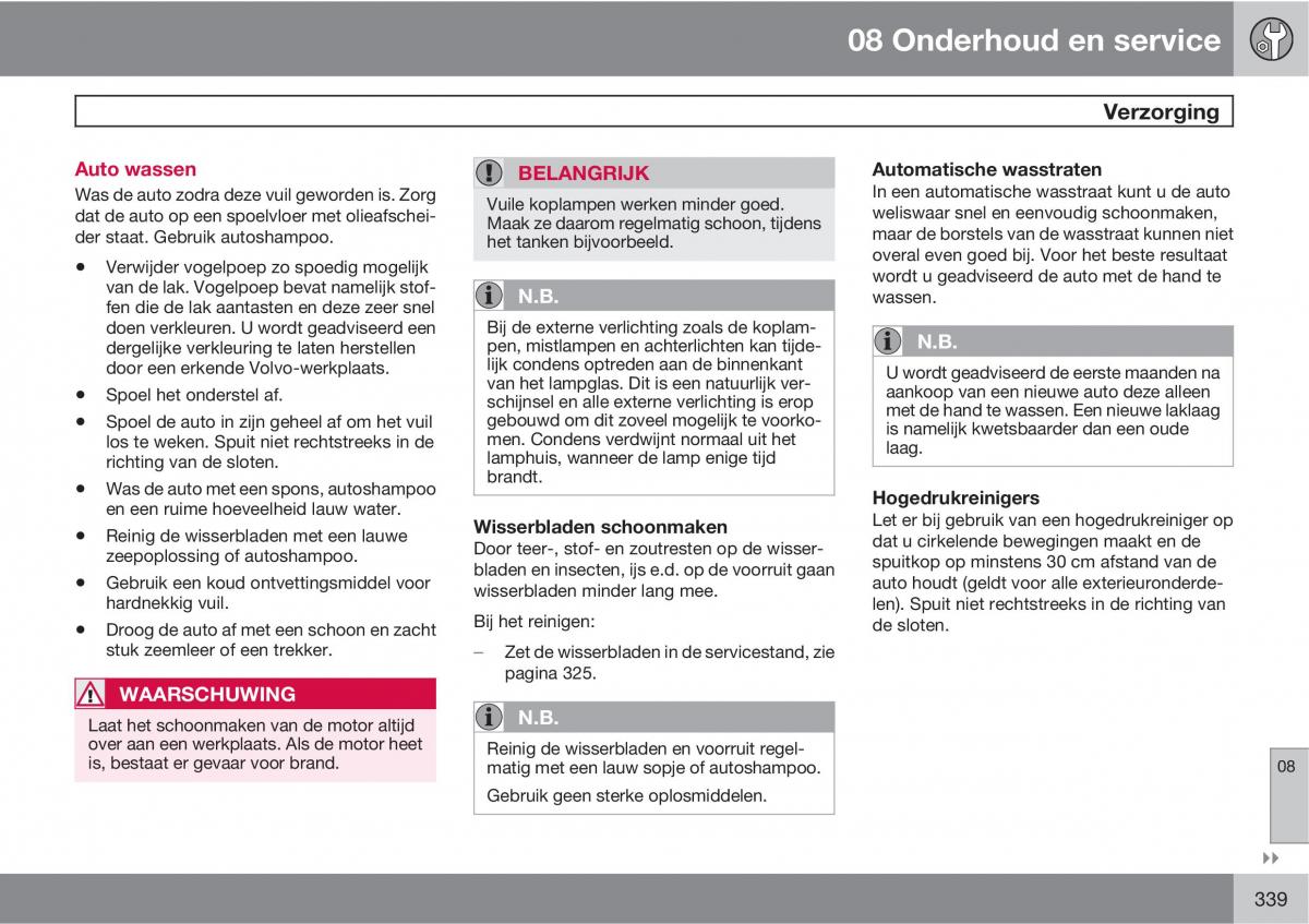 Volvo XC60 I 1 handleiding / page 339