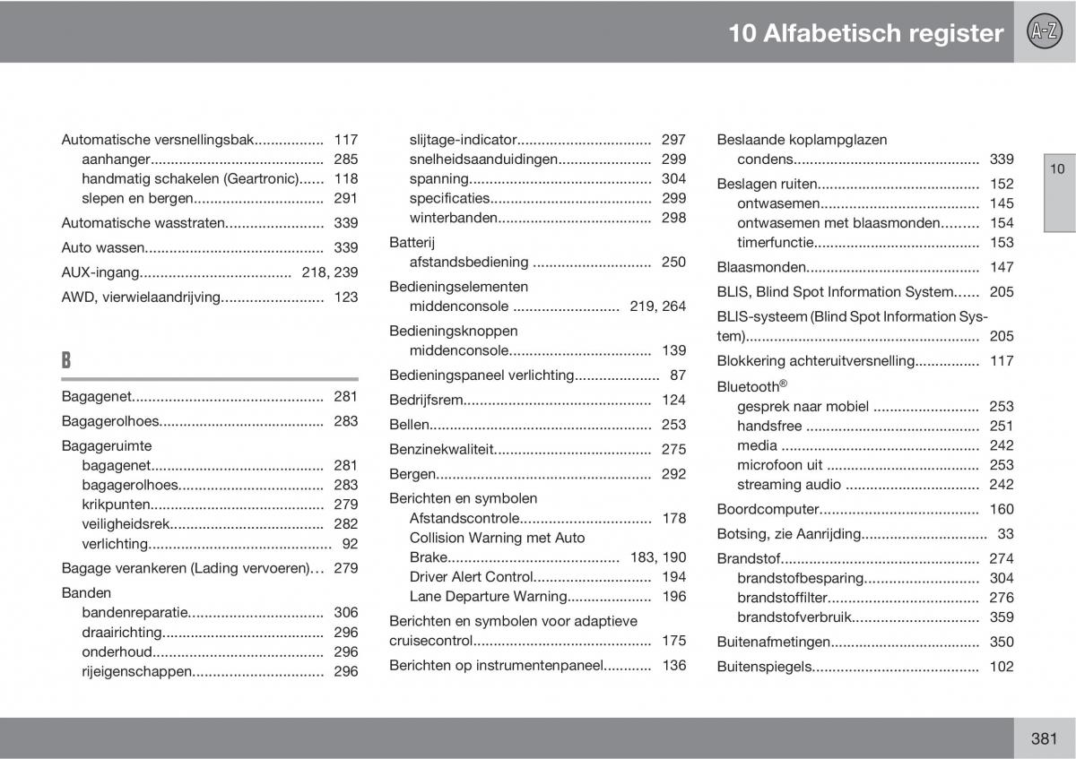 Volvo XC60 I 1 handleiding / page 381