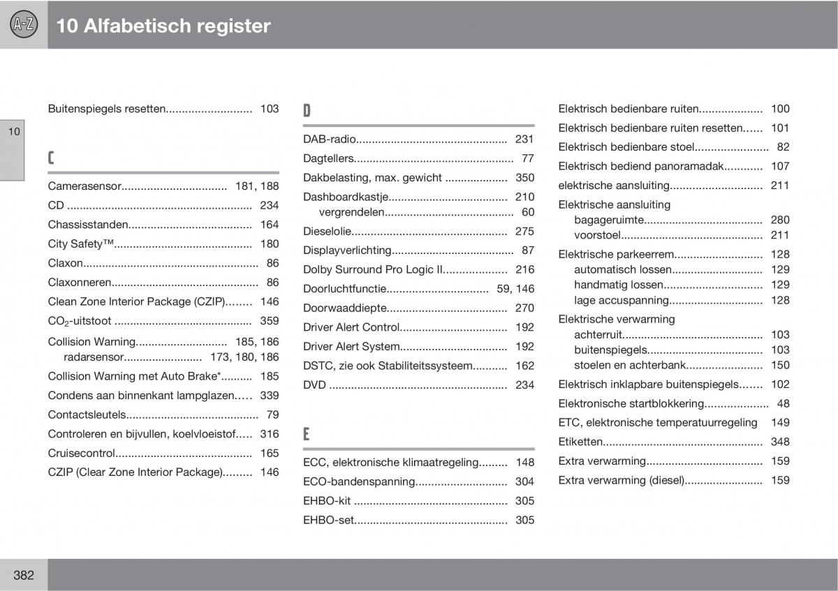 Volvo XC60 I 1 handleiding / page 382