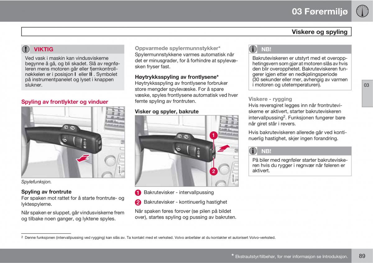 Volvo XC60 I 1 bruksanvisningen / page 89