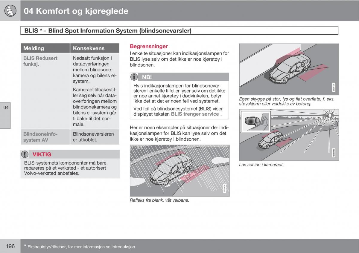 Volvo XC60 I 1 bruksanvisningen / page 196