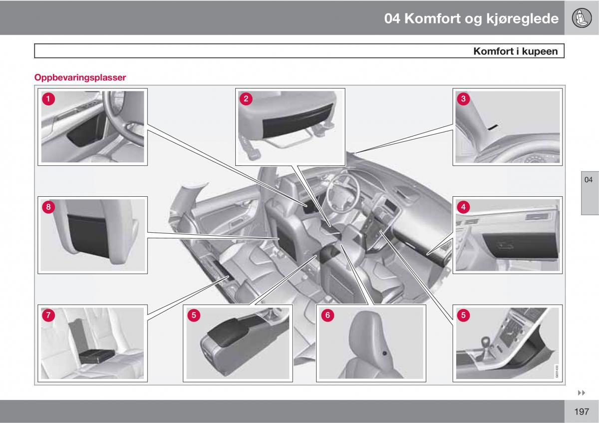 Volvo XC60 I 1 bruksanvisningen / page 197