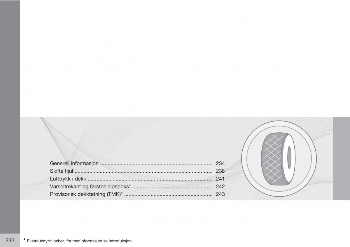 Volvo XC60 I 1 bruksanvisningen / page 232