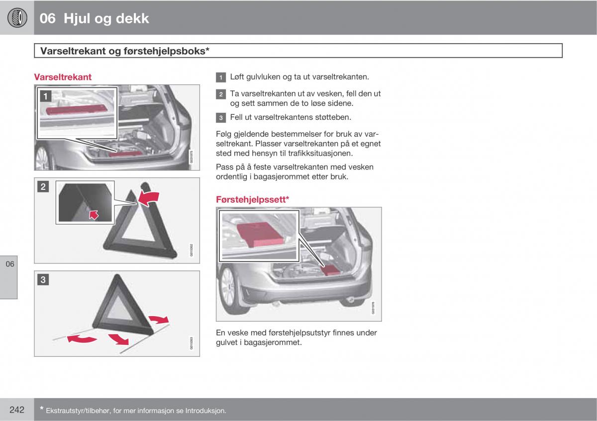 Volvo XC60 I 1 bruksanvisningen / page 242