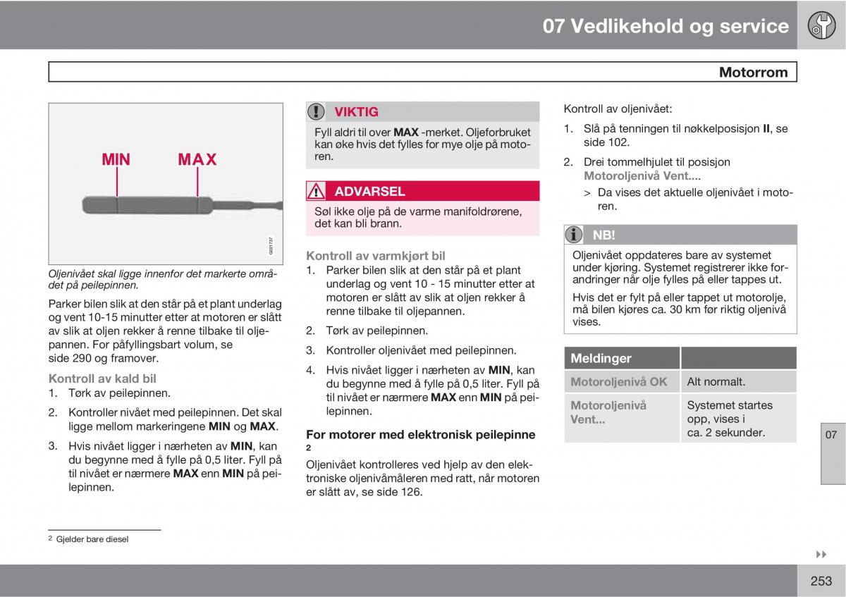 Volvo XC60 I 1 bruksanvisningen / page 253