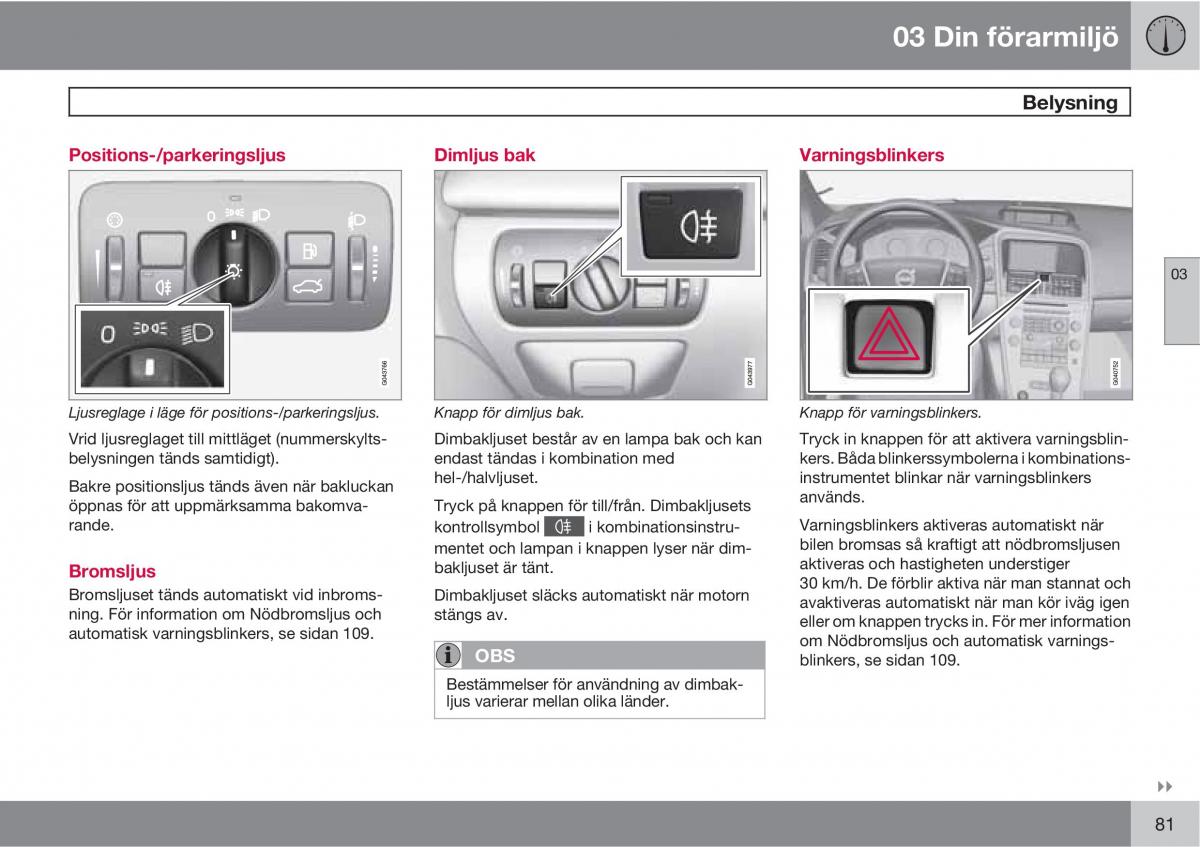 Volvo XC60 I 1 instruktionsbok / page 81