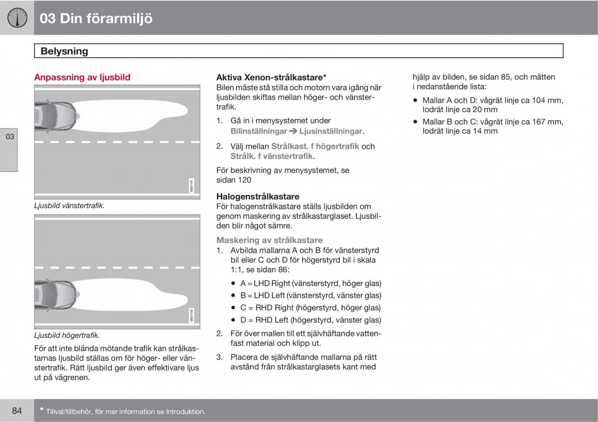 Volvo XC60 I 1 instruktionsbok / page 84