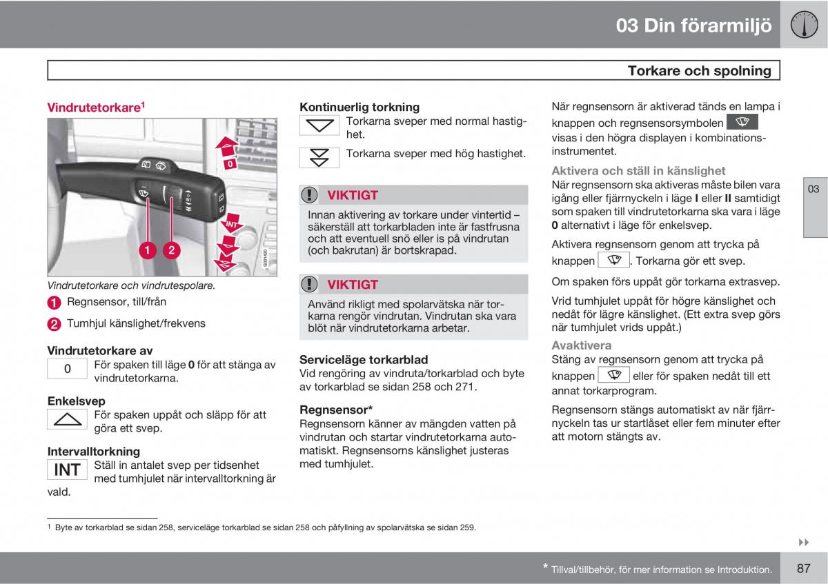 Volvo XC60 I 1 instruktionsbok / page 87