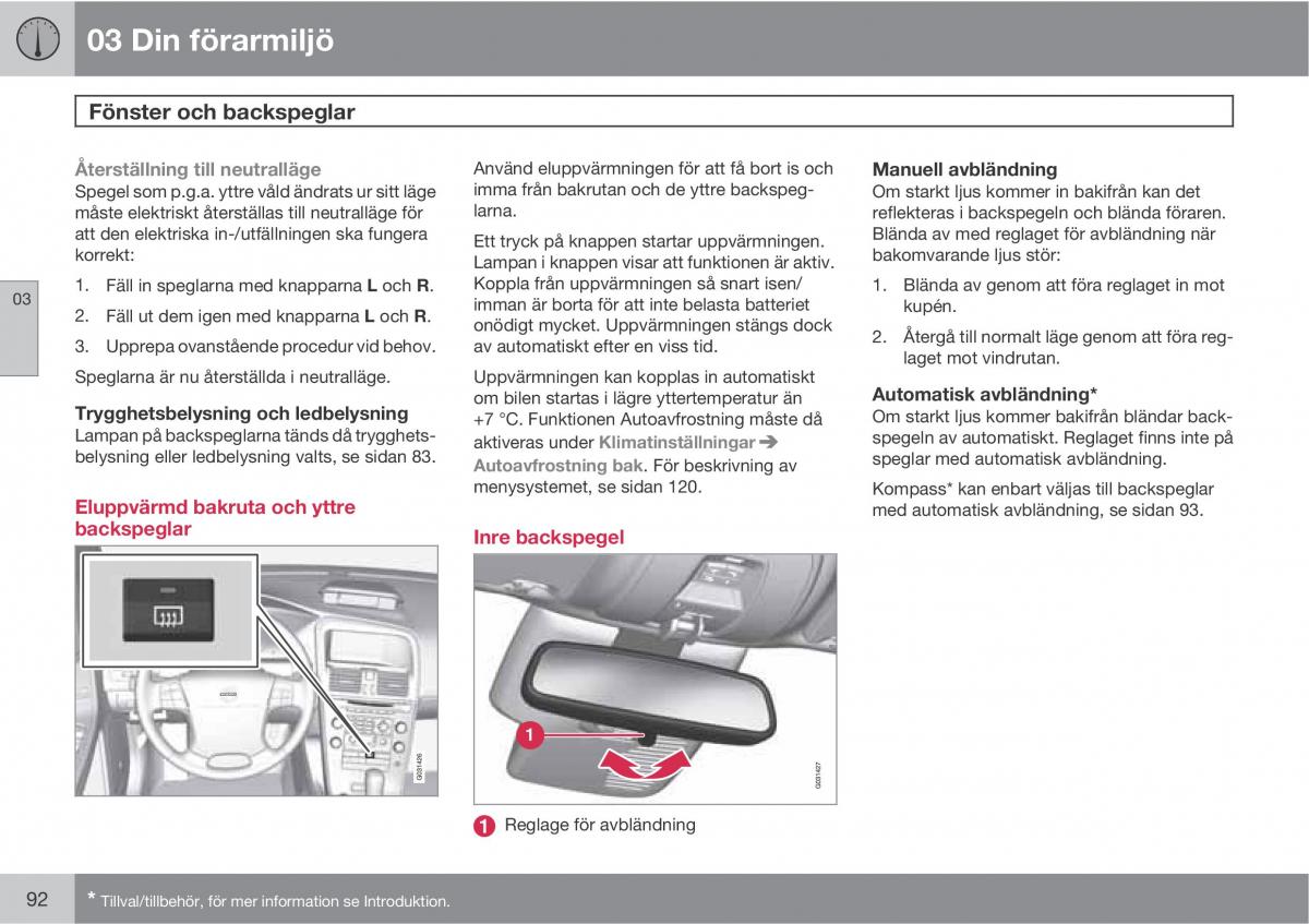 Volvo XC60 I 1 instruktionsbok / page 92