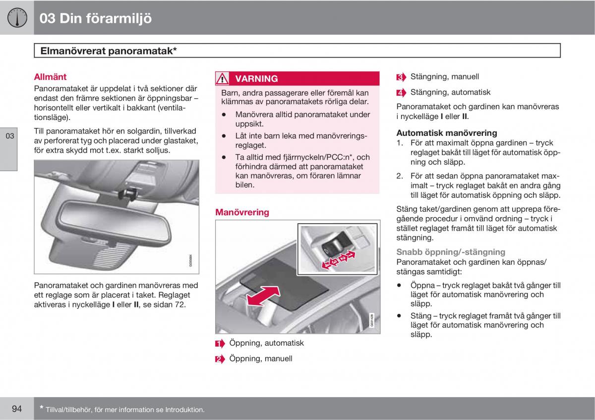 Volvo XC60 I 1 instruktionsbok / page 94