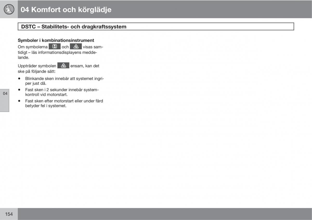 Volvo XC60 I 1 instruktionsbok / page 154