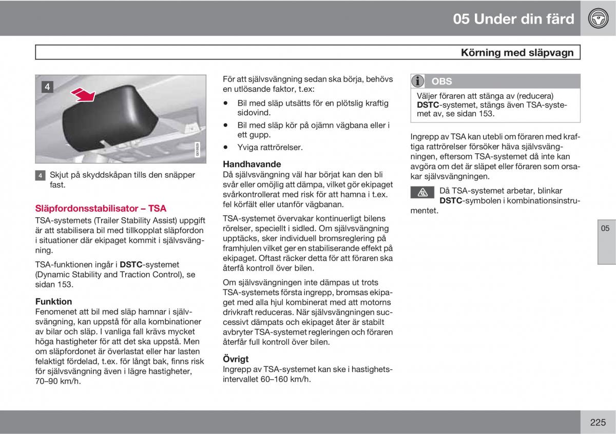 Volvo XC60 I 1 instruktionsbok / page 225