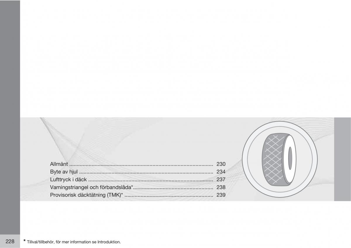 Volvo XC60 I 1 instruktionsbok / page 228