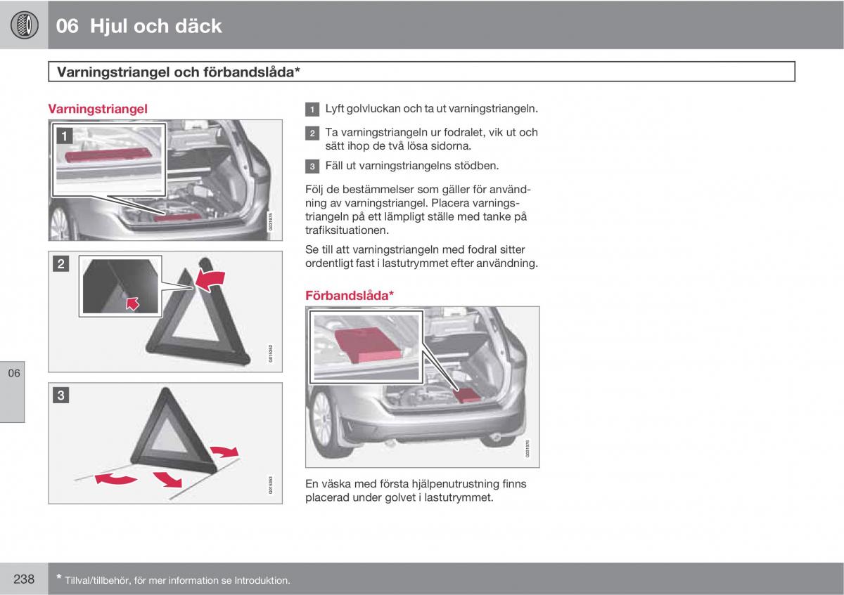 Volvo XC60 I 1 instruktionsbok / page 238