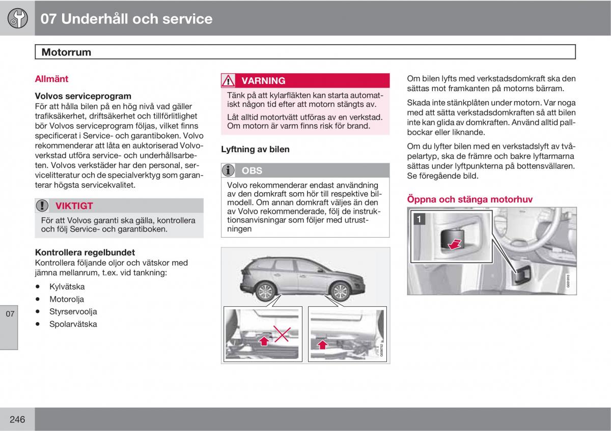 Volvo XC60 I 1 instruktionsbok / page 246