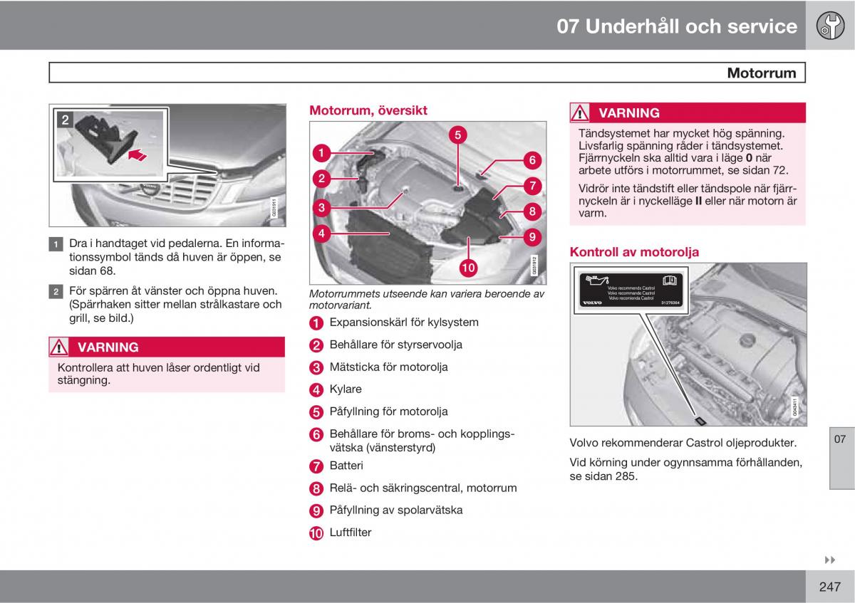 Volvo XC60 I 1 instruktionsbok / page 247