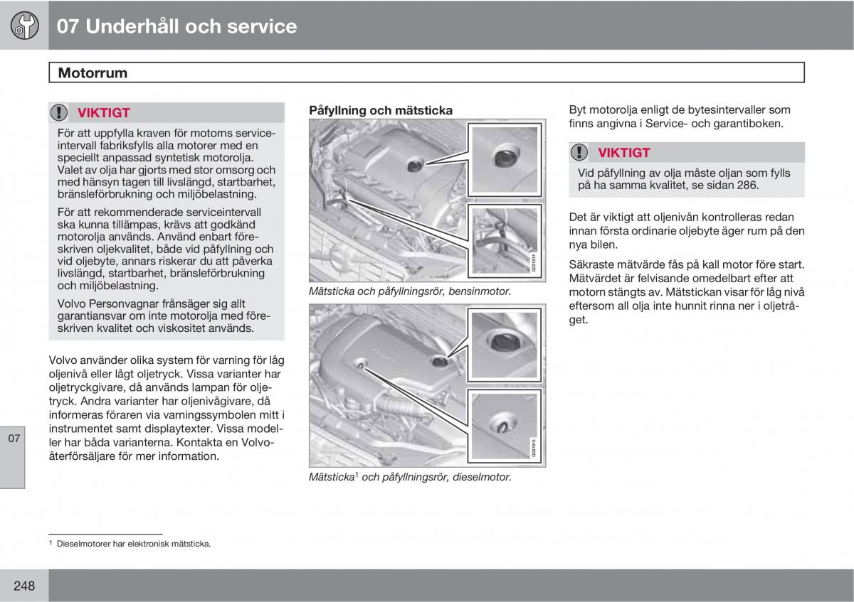 Volvo XC60 I 1 instruktionsbok / page 248