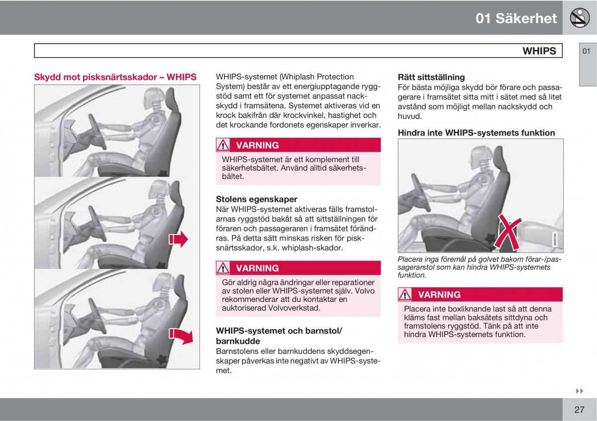 Volvo XC60 I 1 instruktionsbok / page 27