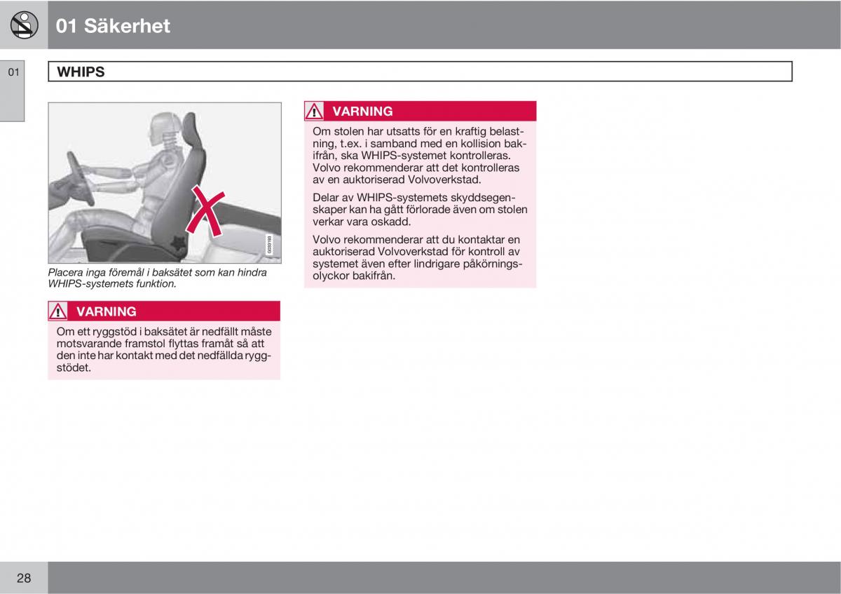 Volvo XC60 I 1 instruktionsbok / page 28