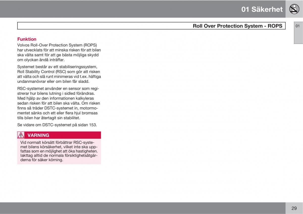 Volvo XC60 I 1 instruktionsbok / page 29