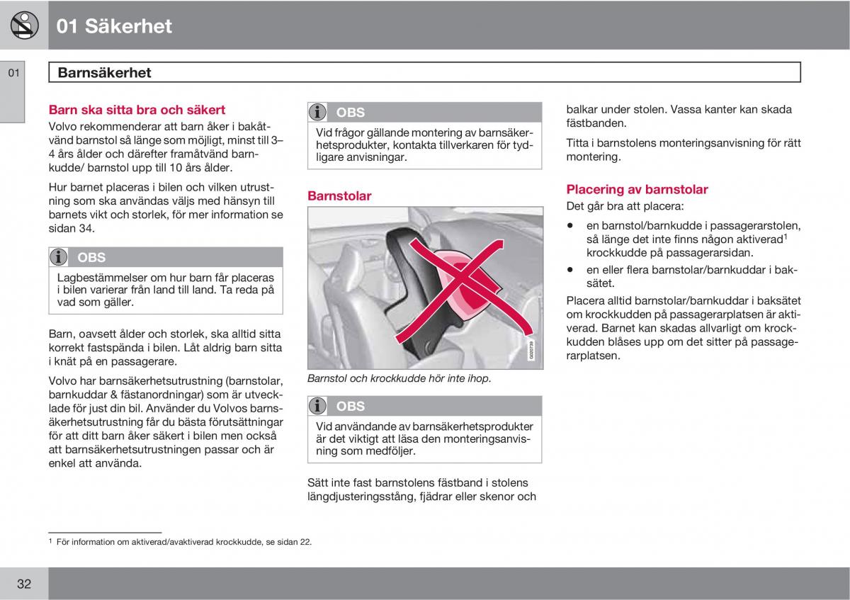 Volvo XC60 I 1 instruktionsbok / page 32