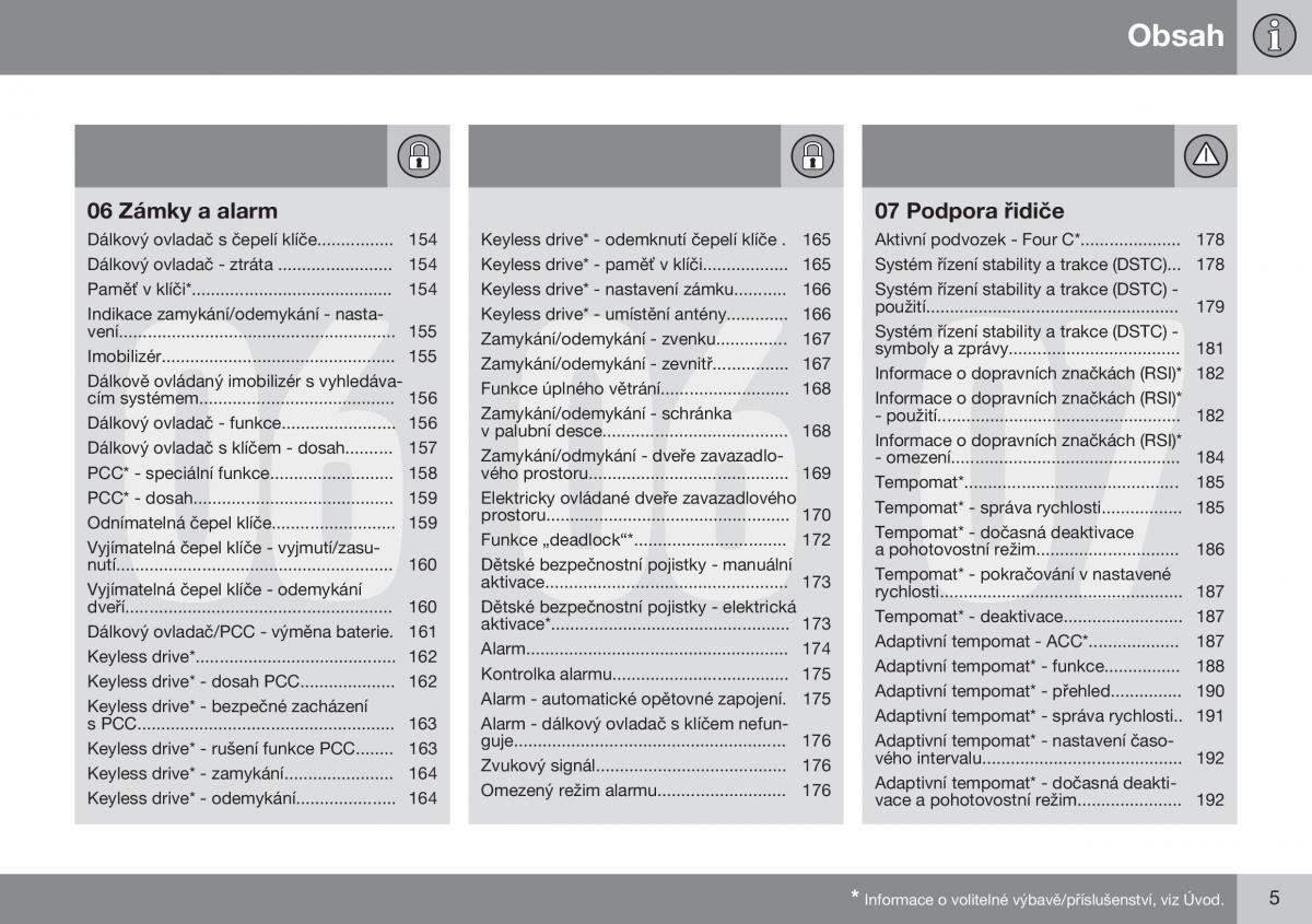 Volvo XC60 I 1 FL navod k obsludze / page 7