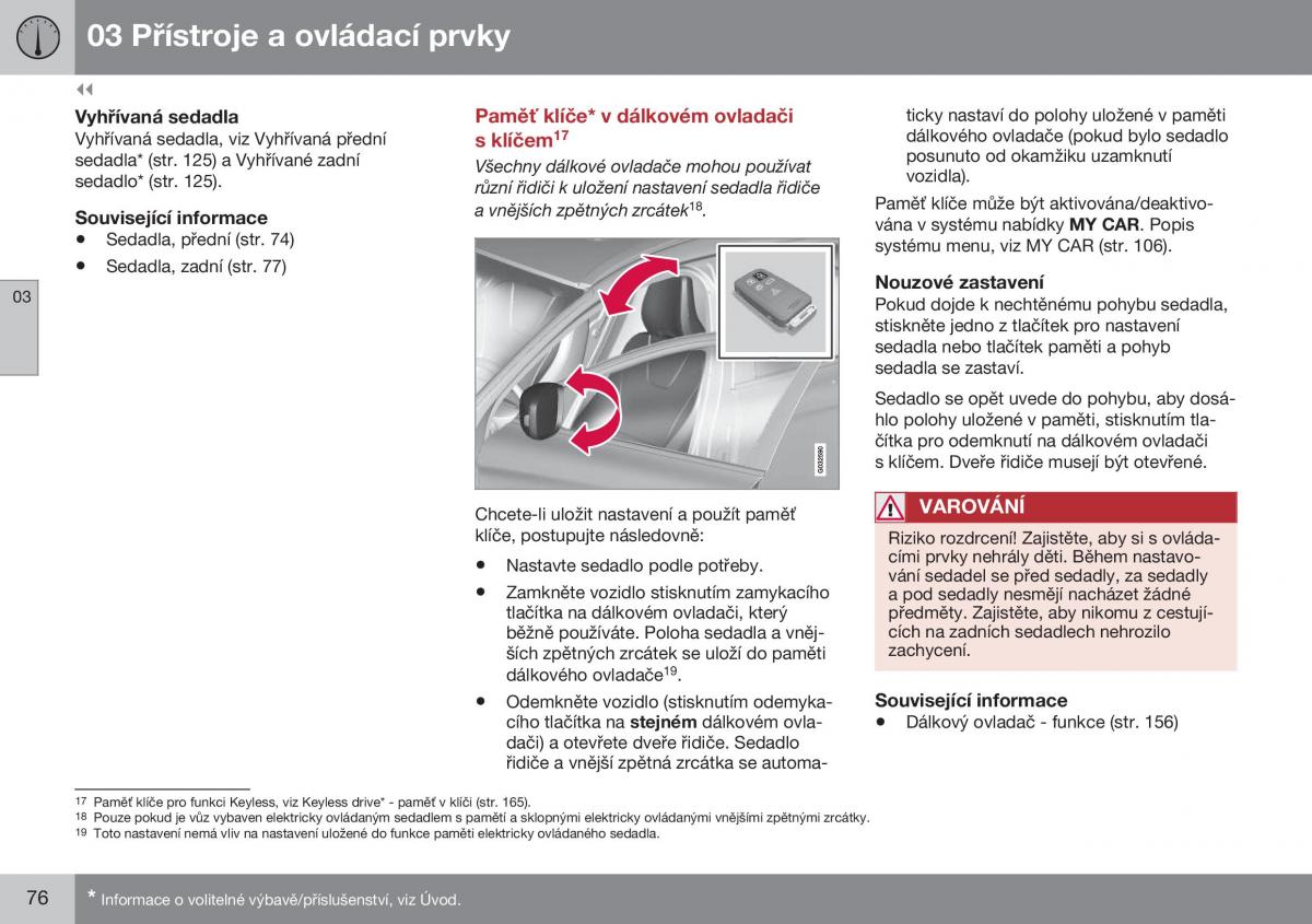 Volvo XC60 I 1 FL navod k obsludze / page 78