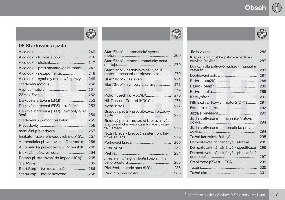 Volvo XC60 I 1 FL navod k obsludze / page 9