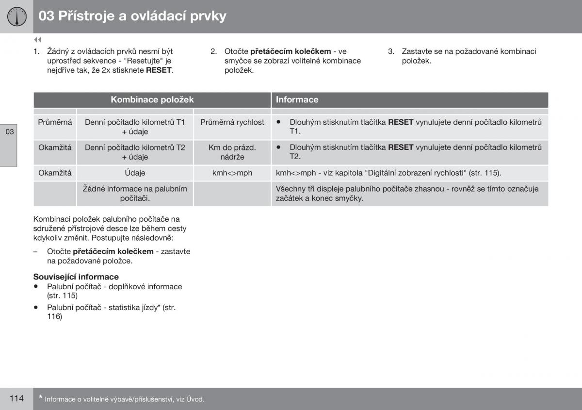 Volvo XC60 I 1 FL navod k obsludze / page 116