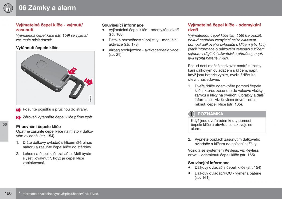 Volvo XC60 I 1 FL navod k obsludze / page 162