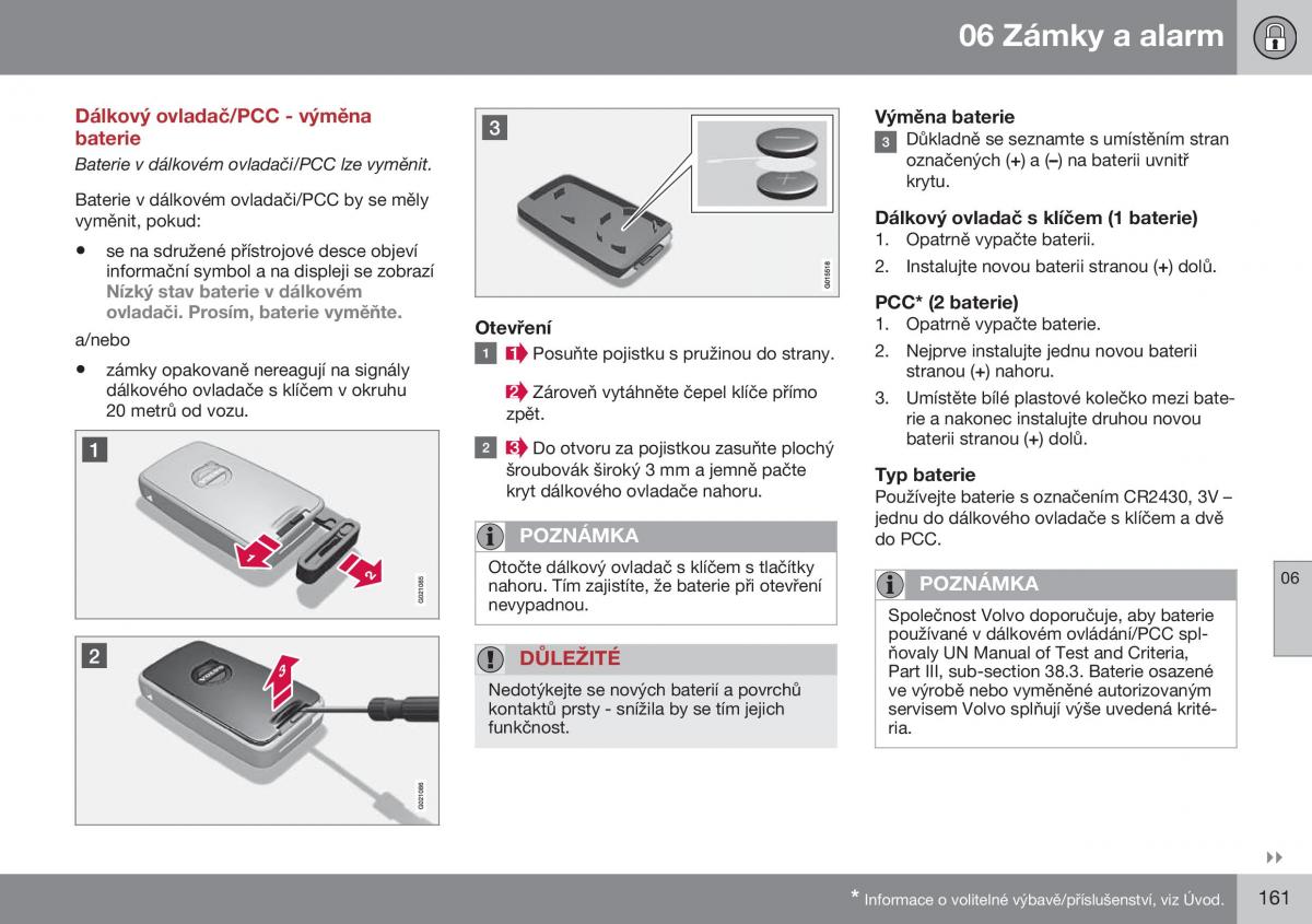 Volvo XC60 I 1 FL navod k obsludze / page 163