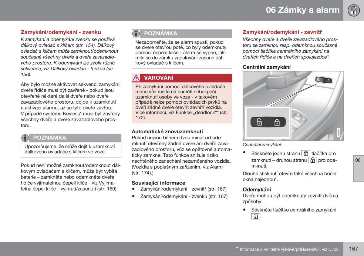 Volvo XC60 I 1 FL navod k obsludze / page 169