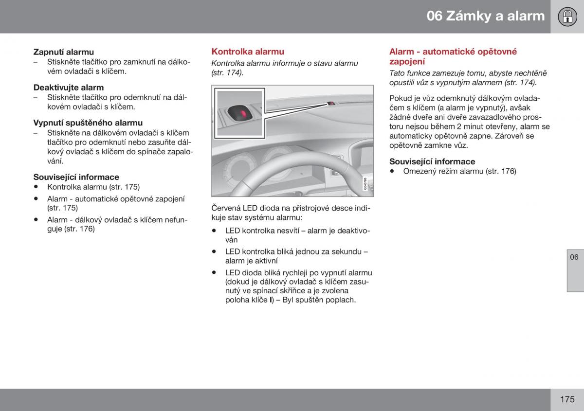 Volvo XC60 I 1 FL navod k obsludze / page 177