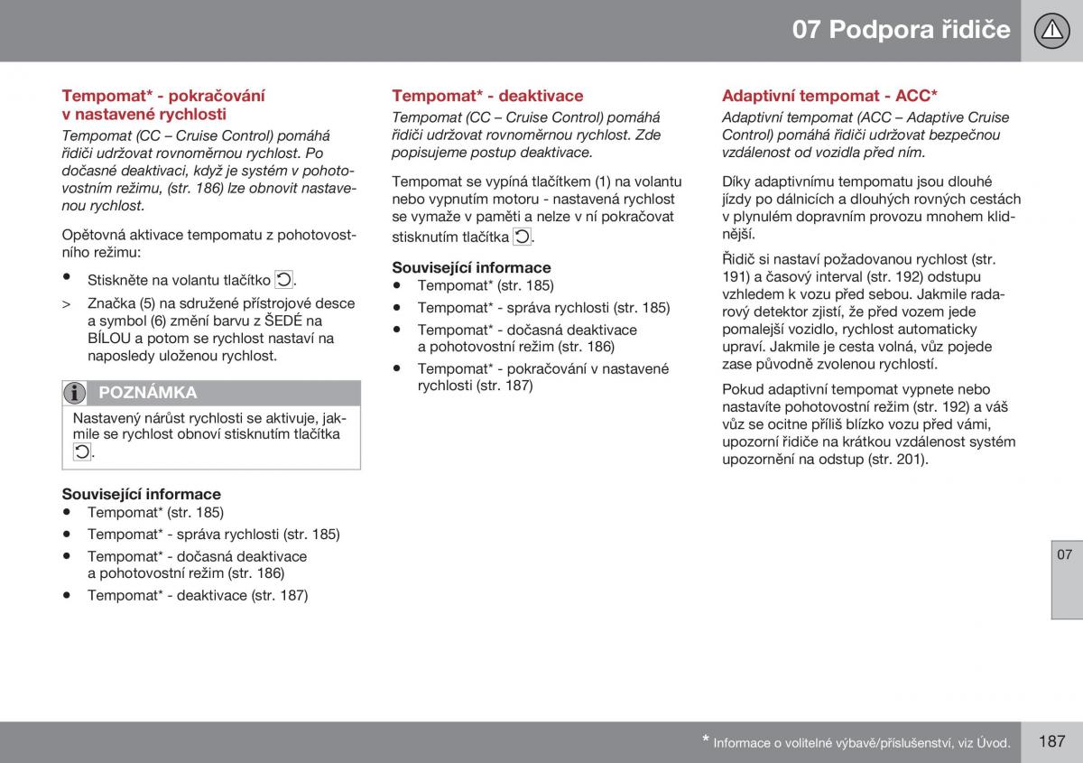 Volvo XC60 I 1 FL navod k obsludze / page 189