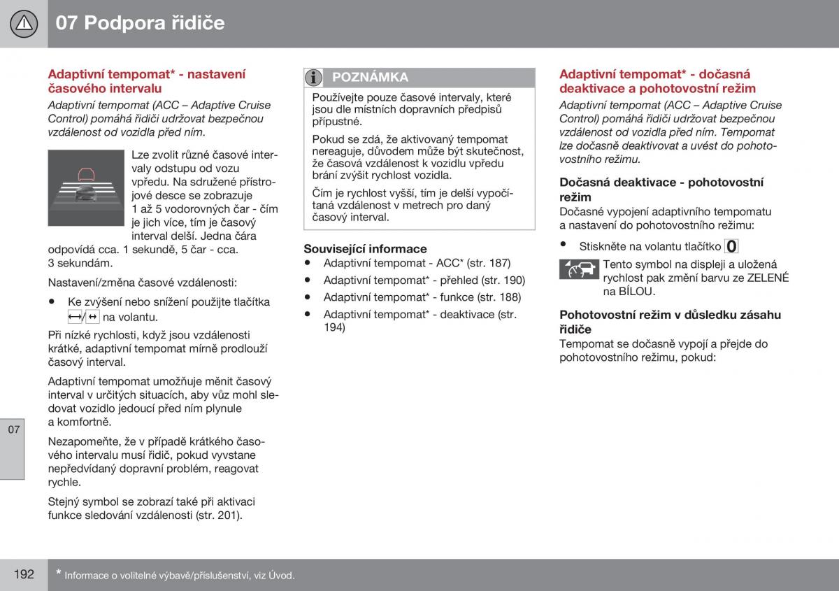 Volvo XC60 I 1 FL navod k obsludze / page 194