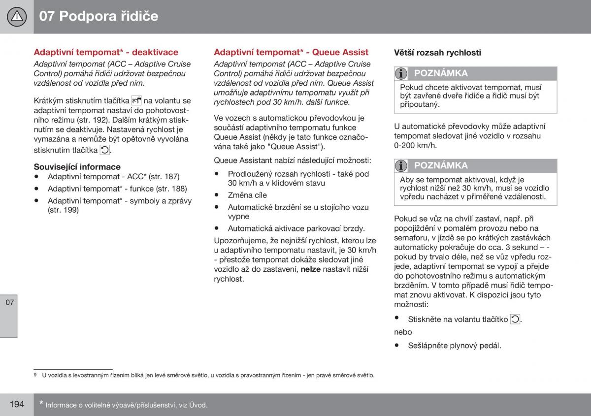Volvo XC60 I 1 FL navod k obsludze / page 196
