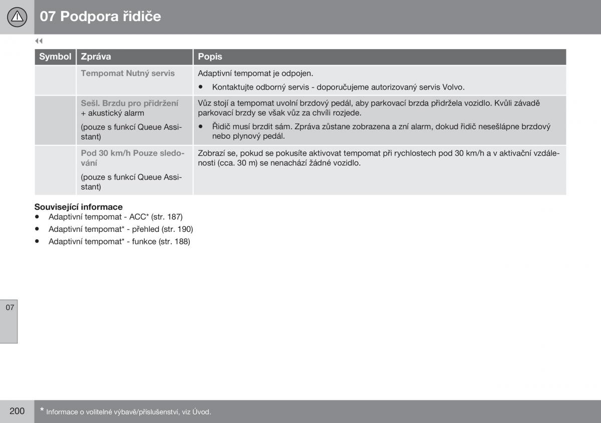 Volvo XC60 I 1 FL navod k obsludze / page 202